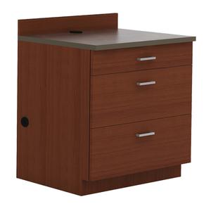 Modular Base Cabinet - 39", 36", 25", 3, Mahogany, Melamine, Mahogany, Rustic Slate, 2-1/2" increments, 32-1/4" W x 19" D x 3-1/4" H