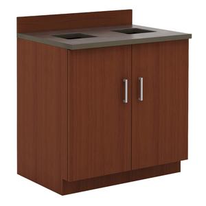 Modular Base Cabinet - 39", 36", 25", 0, Mahogany, Melamine, 0 lbs., Knocked Down, Mahogany, Rustic Slate, 11-5/8" W x 19" D x 3-1/4" H, 13-1/2" W x 22-1/2" D x 24" H
