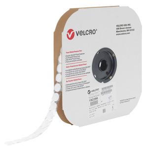 Velcoin® Fastener - Loop, 3/4", Adhesive, White, Nylon, Hook 88, 1028