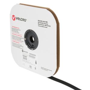 Fastener Tape - Hook, 3/4", 25 yds, Sew-On, Black, Nylon, Loop 1000