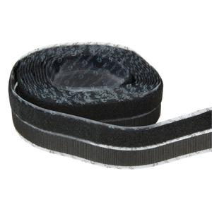 Fastener - Hook & Loop, 3/4", 15', Adhesive, Black, Nylon, Ideal for applications requiring high cycle life closure