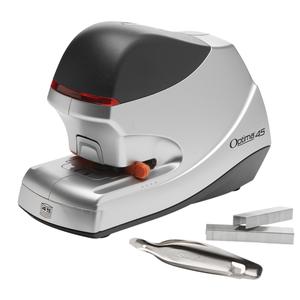 Swingline® Optima® 45 Electric Stapler - 0 - 45, Black & Silver, 210