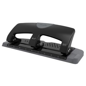 Swingline® SmartTouch™ 3-Hole Punch - Desktop, 3, 20, Metal, Black and Grey