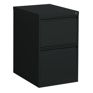 Vertical Filing Cabinet - 29", 18-1/7", 25", 2, Black, Steel
