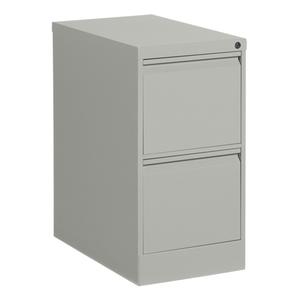Vertical Filing Cabinet - 29", 15-1/7", 25", 2, Grey, Steel