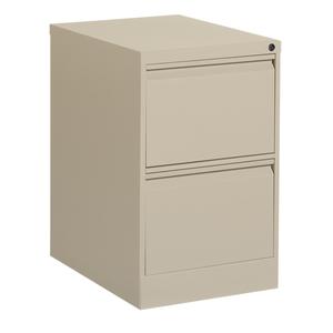 Vertical Filing Cabinet - 29", 18-1/7", 25", 2, Beige, Steel