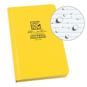 Bound Book - 4-5/8", 7-1/4", Hard Cover, Yellow, 160, Case-Bound, Universal, White