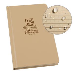 Bound Book - 4-5/8", 7-1/4", Hard Cover, Tan, 160, Case-Bound, Universal, Tan