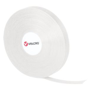 QWIK Fastener Ties - Hook & Loop, 3/4", 25 yds, Self-Grip, White, Polypropylene, Nylon