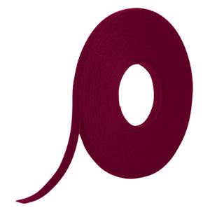 One-Wrap® Fire-Retardant Fastener Tape - Hook & Loop, 1/2", 25 yds, Self-Grip, Cranberry, '-60°F to 280°F
