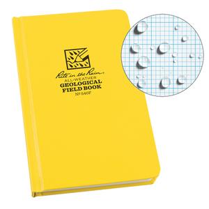 Bound Book - 4-5/8", 7-1/4", Hard Cover, Yellow, 160, Case-Bound, Geological, White