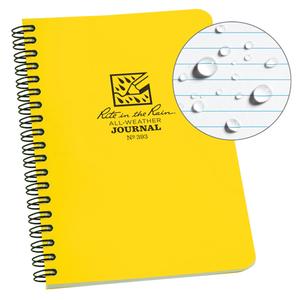 Side-Spiral Notebook - 4-5/8", 7", Soft Cover, Yellow, 64, Spiral, Journal, White