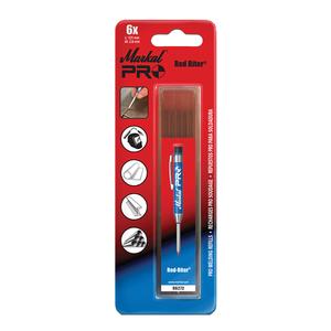 Refill for Markal® PRO Mechanical Holder - 2.8 mm, 6, Red Riter®, Package