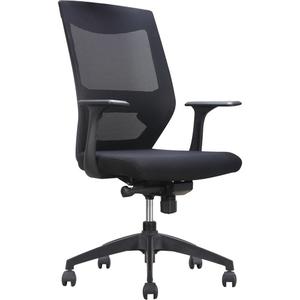 Activ™ Series Synchro-Tilt Office Chair - Black, Fabric/Mesh, 275 lbs., 43-1/2", 19", 18-3/4", 40-3/4", 24"