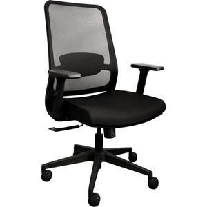 Activ™ Series Synchro-Tilt Office Chair - Black, Fabric/Mesh, 275 lbs., 43-1/2", 19", 19", 40", 23-1/2"