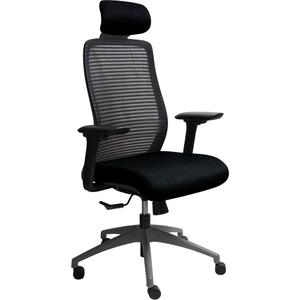 Era™ Series Adjustable Office Chair with Headrest - Black, Green, Blue, Fabric/Mesh, 275 lbs., 48-3/4", 20-1/2", 18-1/2", 44-1/2", 27-3/4", 5 Years