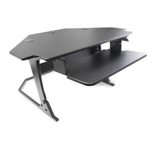 Goya™ Sit-Stand Corner Work Station - Black, 20", 42", 37-4/5", 35 lbs., Desktop Unit