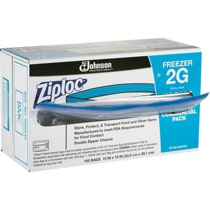 Ziploc® Freezer Bags - Zipper, Large, 15", 13", 2 Gallon