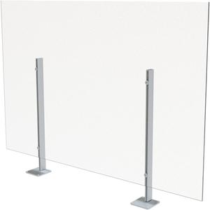 Surface Mount Sneeze Guard - 36", 36", Non-Medical, 1-1/8", 5"