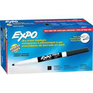 Low Odour Dry Erase Whiteboard Marker - Black, Fine