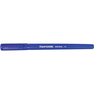 Paper Mater® Write Bros® Ball Point Pen - Blue, 1 mm, Non Rubberized, Non Retractable