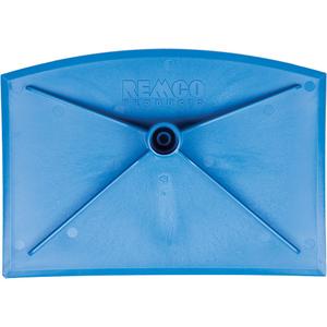 Food Hoe Head - 8", 11-1/4", Blue, 2"", Nylon, Euro (Hygienic)