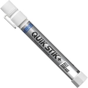 Quik Stik®+ Oily Surface Paint Marker - White, Yellow, Red, Black, Solid Stick, '-50°F to 150°F (-46°C to 66°C)