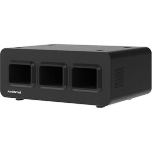 KwikBoost EdgePower® 3-Bay Base Charging Station - 18650 Li-ion, None, One-Year Limited Warranty, 12" D x 15" W x 6" H, 3, 100-240V, 60Hz (3A)