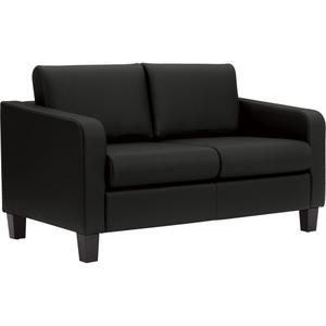 Suburb Two Seat Sofa - Black, Leather, 31-1/2", 52-1/4", 32-3/4"
