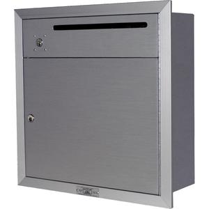 Recessed Collection Box - Aluminum, 2, 12-3/4", 16-3/8", Wall, Indoor, Vertical, Front, 3/4" H x 10" W, 19-1/8", 17-3/4", 18-7/8"