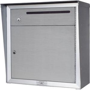 Collection Box - Aluminum, 2, 12-3/4", 16-3/8", Wall, Outdoor, Vertical, Front, 3/4" H x 10" W, 19-1/4", 19", 7-3/16"