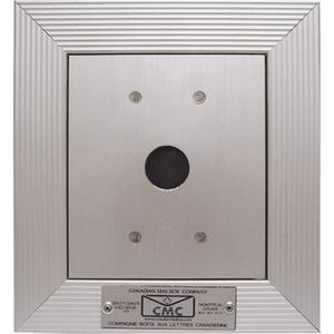 Full-Recessed Key Keeper Box - Aluminum, 1, 4-9/16", 4", Wall, Indoor, Vertical, Front, 6-13/16" H x 6-5/16" W, 5-7/16" H x 5" W x 2-1/4" D