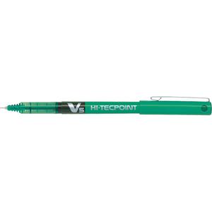 Hi-Tecpoint Pen - Green, 0.5 mm, Non Rubberized, Non Retractable