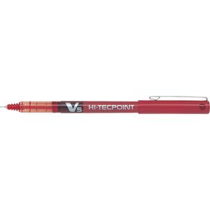 Hi-Tecpoint Pen - Red, 0.5 mm, Non Rubberized, Non Retractable