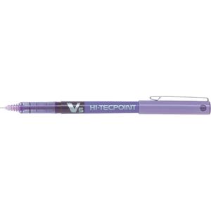 Hi-Tecpoint Pen - Purple, 0.5 mm, Non Rubberized, Non Retractable