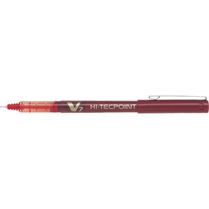 Hi-Tecpoint Pen - Red, 0.7 mm, Non Rubberized, Non Retractable