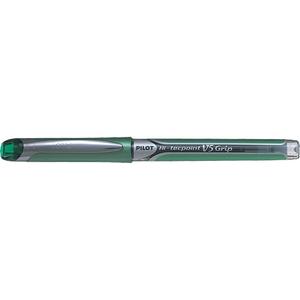 Hi-Tecpoint Grip Pen - Green, 0.5 mm, Rubberized, Non Retractable