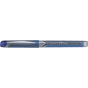 Hi-Tecpoint Grip Pen - Blue, 0.7 mm, Rubberized, Non Retractable