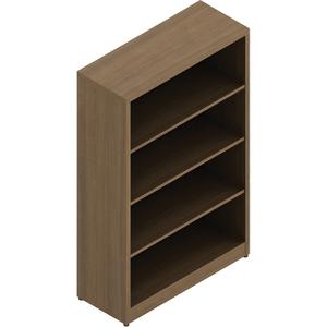 Newland Bookcase - Laminate, Dark Brown, 3, 48-3/5", 30", 12", 3.75 ft³ (0.1 m³), 1"