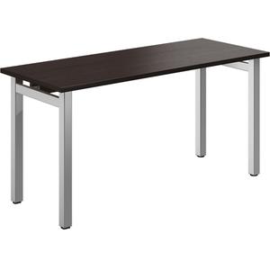 Newland Table Desk - 29-7/10", 60", 29-3/5", Dark Brown, 8.9 ft³ (0.26 m³)