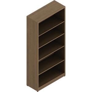 Newland Bookcase - Laminate, Dark Brown, 4, 65-3/5", 30", 12", 5.75 ft³ (0.16 m³)