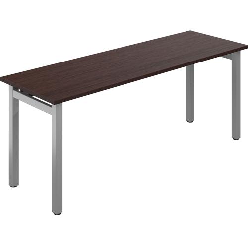 Newland Table Desk - 29-7/10", 72", 29-3/5", Dark Brown, 9.1 ft³ (0.26 m³)
