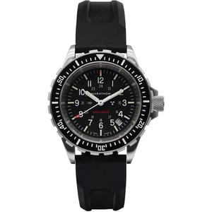 Large Diver's Quartz Watch - Battery Operated, Digital, Black