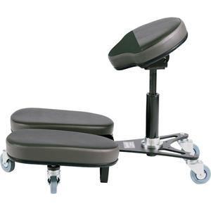 STAG4 Adjustable Kneeling Chair - Black/Grey, Vinyl