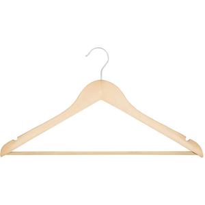 Contoured Hangers - Wood, 5, Natural