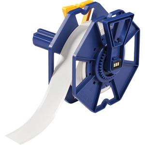 Water Soluble Label Tape - Paper, White, 1.125", BradyJet™ J7300 Colour Label Printer, 150', Matte, '-94 °F - 212 °F, High Surface Energy