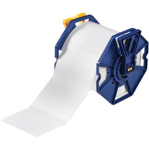 UL Approved Permanent Adhesive Labels - Polyester, White, 3", 4", BradyJet™ J7300 Colour Label Printer, 500, Matte, 0 °F, '-40 °F - 140 °F