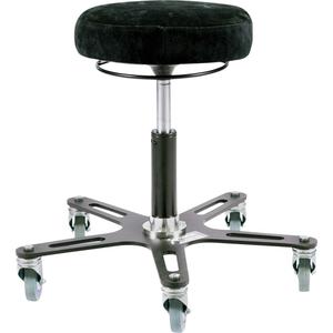 Omnistool Welding Stool - Black, Fabric, 280 lbs., 22-1/2", 23", 23", 1h to 2h/day, 17-1/2" - 22-1/2", 16"
