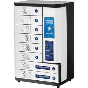 KwikBoost® 8-Bay Self-Service Charging Locker - 8, 15.75" W x 10.6" D x 24.56" H