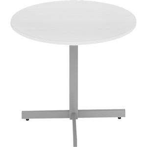 Newland Height-Adjustable Round Table - 36", 36", 29", 1", White, Round, Polypropylene/Laminate
